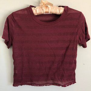 Subdued Short Sleeve Crop Top